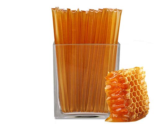 By The Cup Simply Pure Honey Sticks for Tea - 100 Honey Straws, 100% Pure Honey