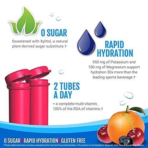 Zipfizz Energy Drink Mix Fruit Bowl Variety, 5 Caffeinated Flavors with By The Cup Sports Bottle