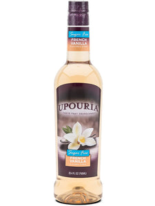 Upouria Coffee Syrup - Sugar Free French Vanilla Flavoring, 100% Gluten Free, Vegan, and Non Dairy 750 mL Bottle