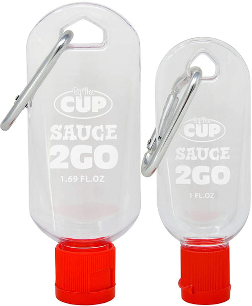Try Me Tiger Sauce 5 Ounce Bottle (Pack of 2) with 2 By The Cup Sauce 2 Go Keychains