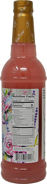 Jordan's Skinny Syrups Sugar Free Blueberry Lavender Flavor Infusion 750 ml with By The Cup Syrup Pump