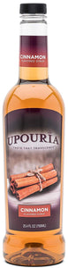 Upouria Coffee Syrup - Cinnamon Flavoring, 100% Gluten Free, Vegan, and Non Dairy, 750 mL Bottle