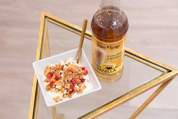 Jordan's Skinny Syrups Sugar Free 4 Flavor Variety 1 of each 750 ml Bottle with By The Cup Coffee Syrup Pumps