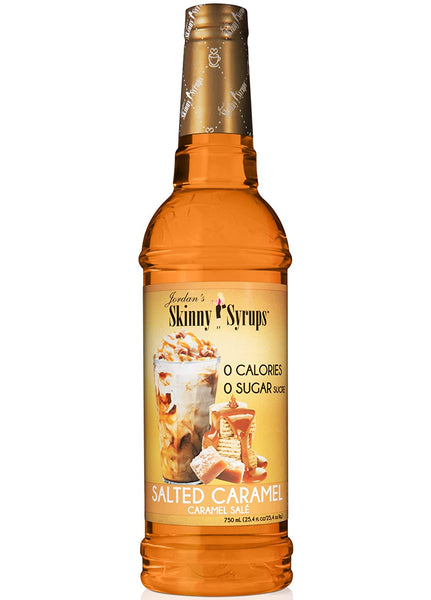 Jordan's Skinny Gourmet Syrups Vanilla Caramel Creme and Salted Caramel 25.4 Fluid Ounce (Bundle of 2)