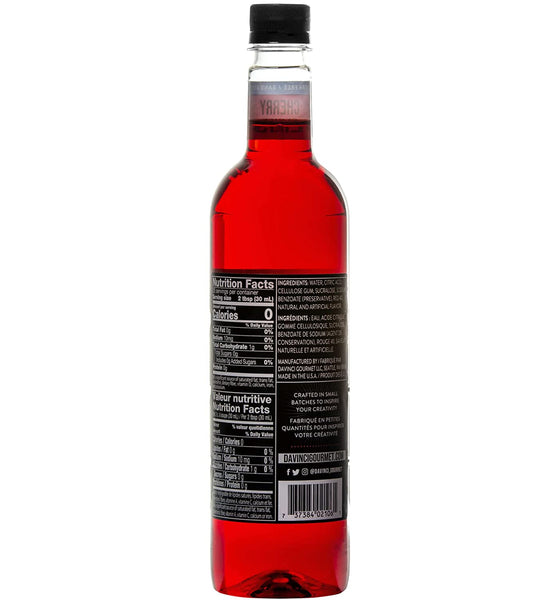 DaVinci Gourmet Sugar-Free Syrup, Strawberry and Cherry, 750 ml Bottle (Pack of 2) with By The Cup Coasters