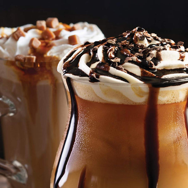 Jordan's Syrups Sugar Free Caramel, Mocha, Butter Toffee, Vanilla 750 ml Bottles (Pack of 4) with 4 By The Cup Pumps