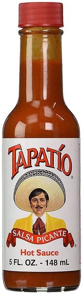 Tapatio Salsa Picante Hot Sauce 5 Ounce Bottle (Pack of 2) with By The Cup Measuring Spoons