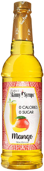 Jordan's Skinny Syrups Sugar Free Mango and Dragon Fruit Acai Flavor Infusion with 2 By The Cup Coasters