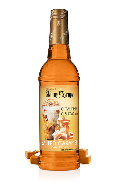 Jordan's Skinny Gourmet Syrups Vanilla Caramel Creme and Salted Caramel 25.4 Fluid Ounce (Bundle of 2)