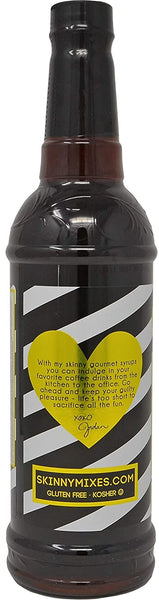 Jordan's Skinny Syrups Sugar Free Signature Series Salted Dark Chocolate Espresso 750 ml (Pack of 2) with By The Cup Coaster