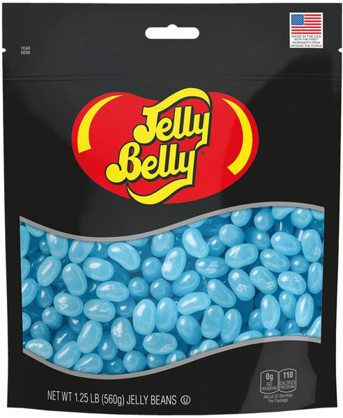 Jelly Belly Berry Blue Jelly Beans 1.25 lb Resealable Bag with By The Cup Teddy Bear