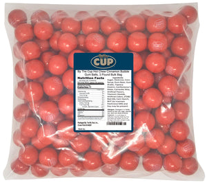 By The Cup Hot Chew Cinnamon Bubble Gum Balls, 3 Pound Bulk Bag