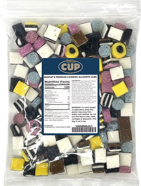 Gustaf's Premium English Licorice Allsorts, 2 Lbs