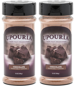 Upouria Chocolate Flavored Shakeable Topping 5.5 Ounce - (Pack of 2)