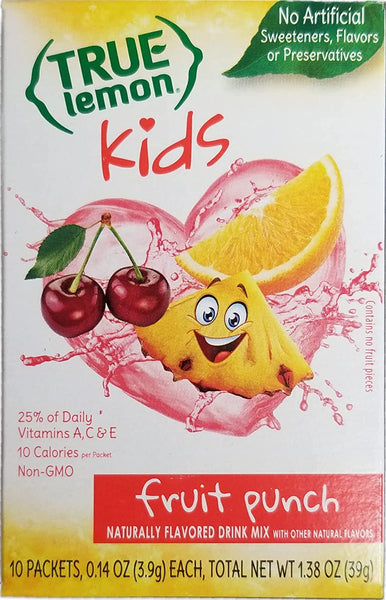 True Lemon Kids Fruit Punch (Pack of 2) with By The Cup Stickers