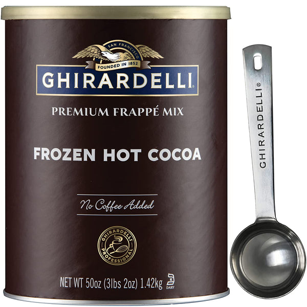 Ghirardelli - Frozen Hot Cocoa Premium FrappÃ© 3.12lbs - with Exclusive Measuring Spoon
