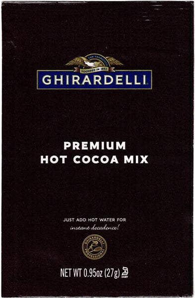 Ghirardelli Chocolate Premium Hot Cocoa Mix, .95 oz Packets (Pack of 25) with By The Cup Cocoa Scoop