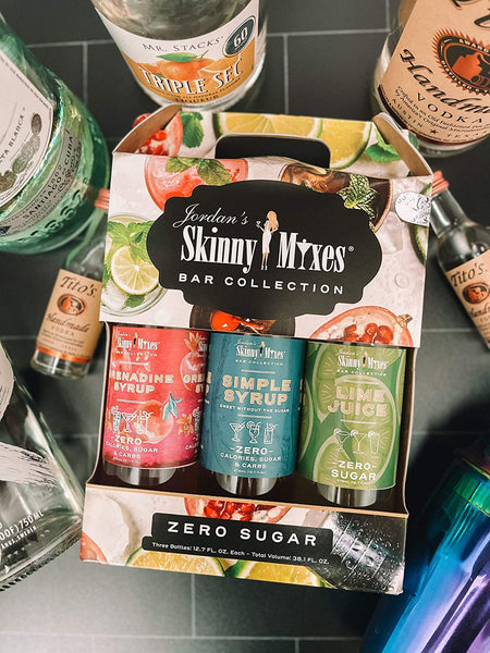 Jordan's Skinny Syrups Sugar Free Bar Collection Trio with By The Cup Coasters