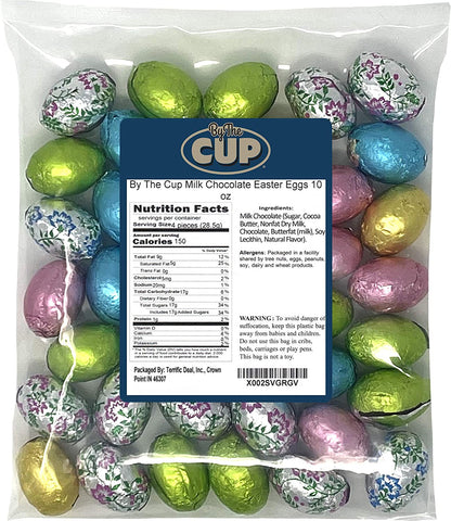 By The Cup Milk Chocolate Easter Eggs 10 oz Bulk Bag