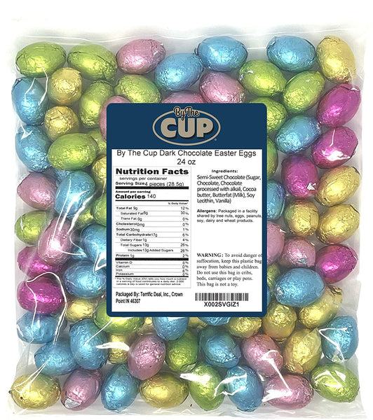 By The Cup Dark Chocolate Easter Eggs 24 oz Bulk Bag