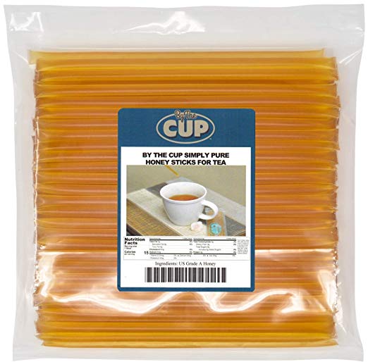 Floral Honeystix,100% Pure Honey,Pack of 100 Stix, Honey Sticks – By The Cup